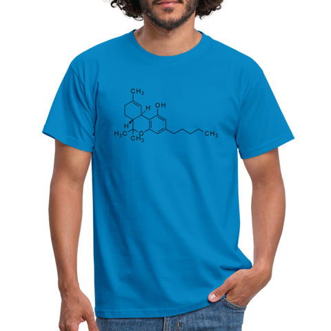 Tetrahydrocannabinol - Herren Cannabis Shirt - Royalblau