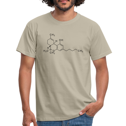 Tetrahydrocannabinol - Herren Cannabis Shirt - Sandbeige