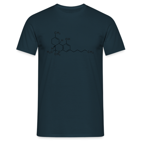 Tetrahydrocannabinol - Herren Cannabis Shirt - Navy