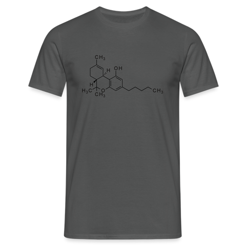 Tetrahydrocannabinol - Herren Cannabis Shirt - Anthrazit