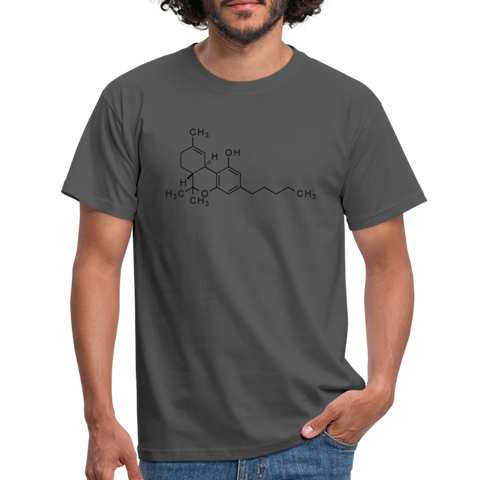 Tetrahydrocannabinol - Herren Cannabis Shirt - Anthrazit