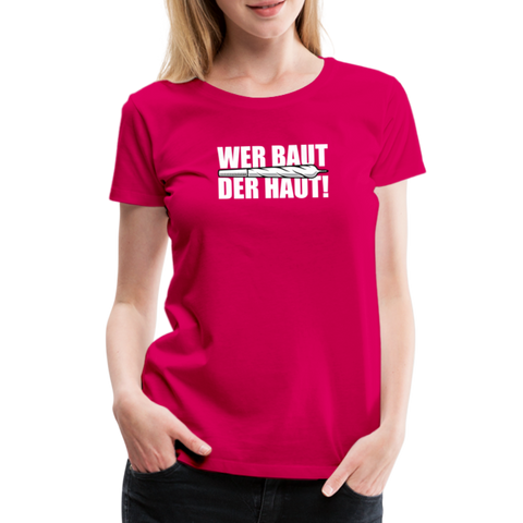 Frauen Premium T-Shirt - dunkles Pink