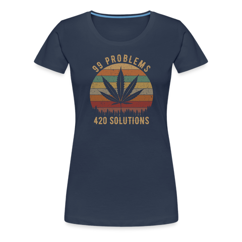 99 Problems - Damen Premium T-Shirt - Navy