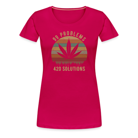 99 Problems - Damen Premium T-Shirt - dunkles Pink
