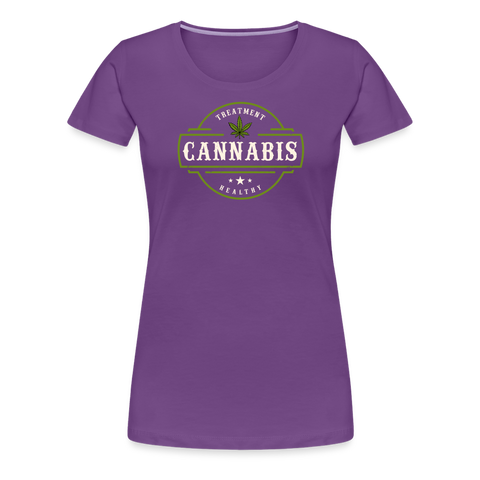 Cannabis - Damen Premium T-Shirt - Lila