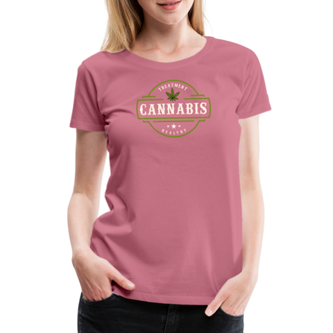 Cannabis - Damen Premium T-Shirt - Malve