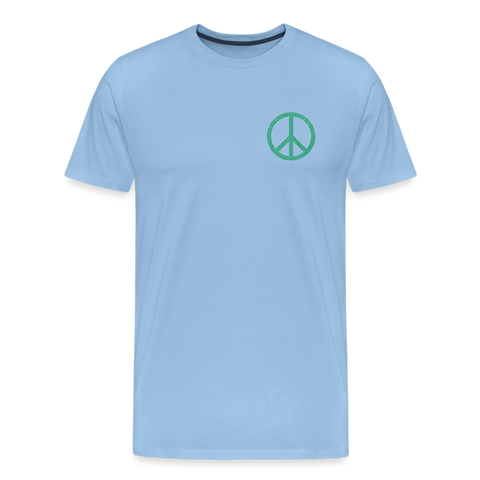 Peace - Herren Premium T-Shirt - Sky