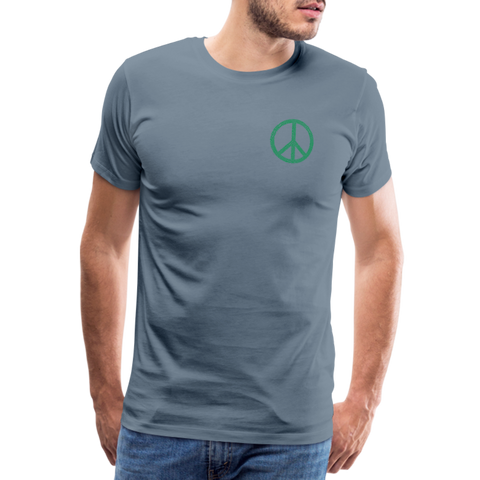 Peace - Herren Premium T-Shirt - Blaugrau