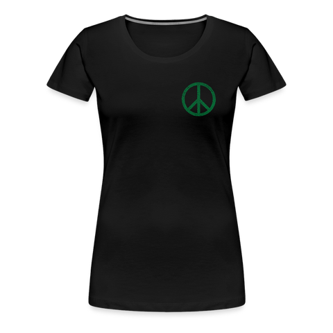 Peace - Damen Premium T-Shirt - Schwarz