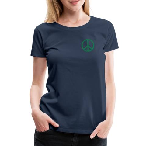Peace - Damen Premium T-Shirt - Navy