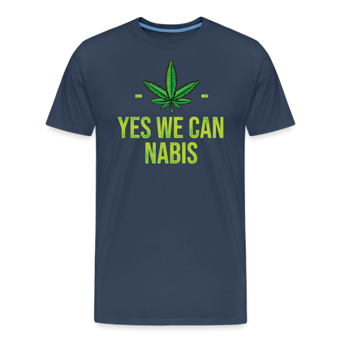 Yes We Cannabis - Herren Cannabis T-Shirt - Navy