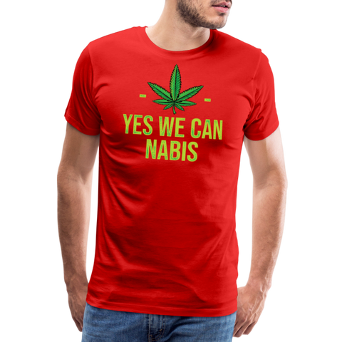 Yes We Cannabis - Herren Cannabis T-Shirt - Rot
