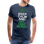 Hit The Bong - Herren Cannabis T-Shirt - Navy