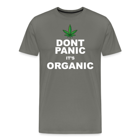 Dont Panic It's Organic - Herren Cannabis T-Shirt - Asphalt