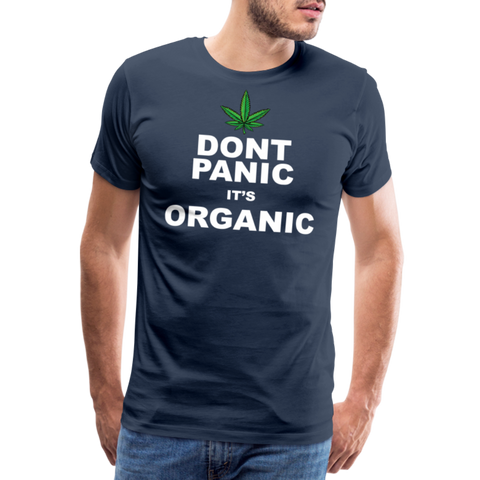 Dont Panic It's Organic - Herren Cannabis T-Shirt - Navy