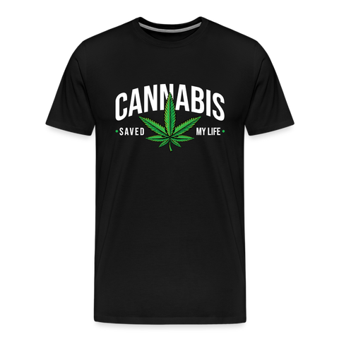 Cannabis - Herren Weed T-Shirt - Schwarz
