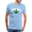 Cannabis - Herren Weed T-Shirt - Sky