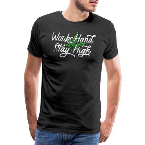 Stay High - Herren Cannabis T-Shirt - Schwarz