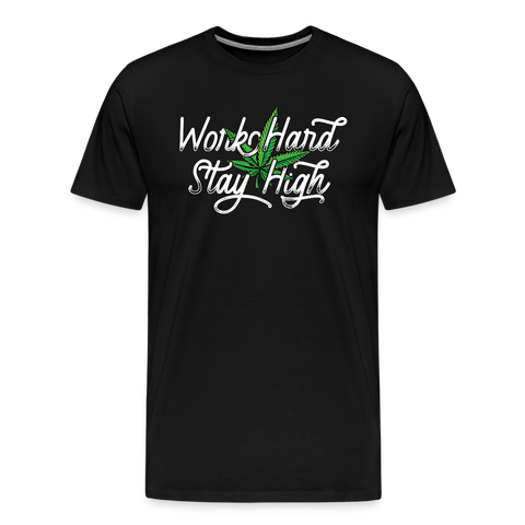 Stay High - Herren Cannabis T-Shirt - Schwarz