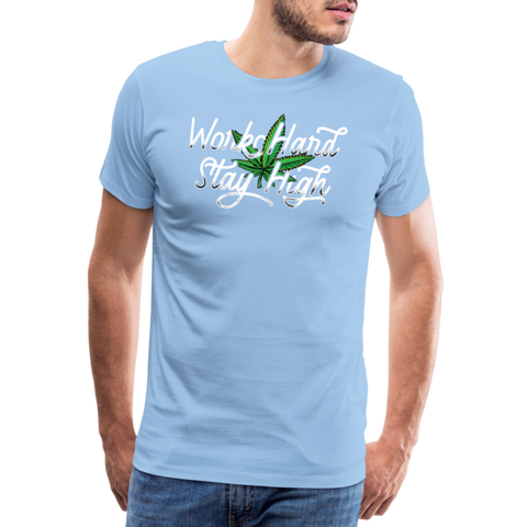Stay High - Herren Cannabis T-Shirt - Sky