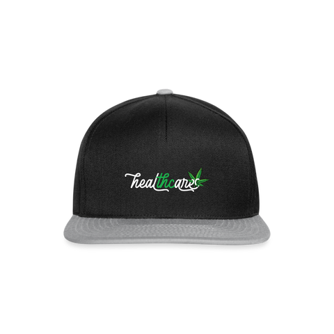 Healt Thc Any - Cannabis Snapback Cap - Schwarz/Grau