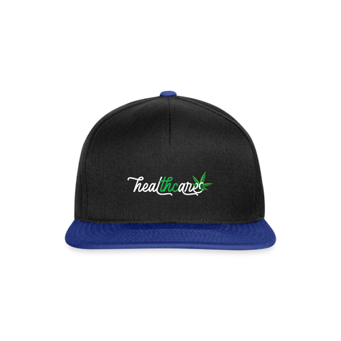 Healt Thc Any - Cannabis Snapback Cap - Schwarz/Königsblau