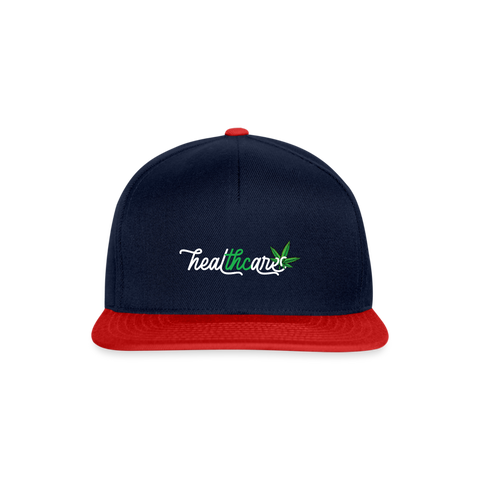 Healt Thc Any - Cannabis Snapback Cap - Navy/Rot