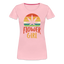 Flower Girl - Damen Cannabis T-Shirt - Hellrosa