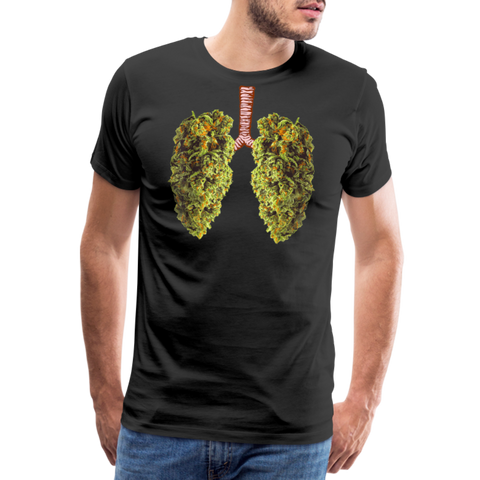 Bud Lung - Herren Cannabis T-Shirt - Schwarz
