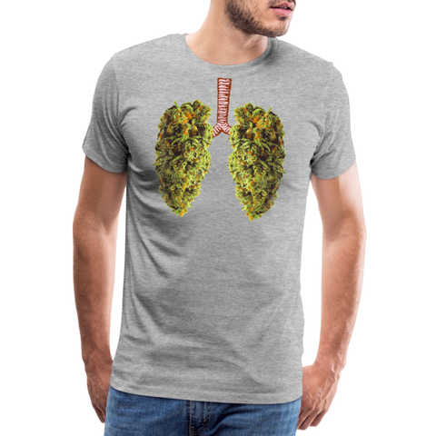 Bud Lung - Herren Cannabis T-Shirt - Grau meliert