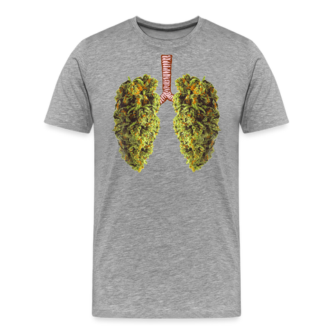 Bud Lung - Herren Cannabis T-Shirt - Grau meliert