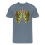 Bud Lung - Herren Cannabis T-Shirt - Blaugrau