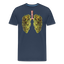 Bud Lung - Herren Cannabis T-Shirt - Navy