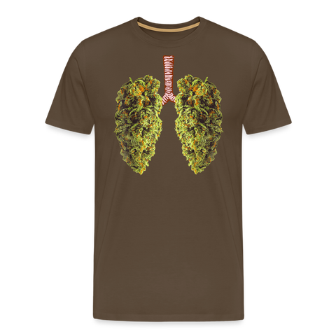 Bud Lung - Herren Cannabis T-Shirt - Edelbraun