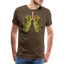 Bud Lung - Herren Cannabis T-Shirt - Edelbraun