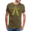 Bud Lung - Herren Cannabis T-Shirt - Khaki