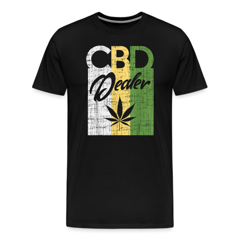 CBD Dealer - Herren Cannabis T-Shirt - Schwarz