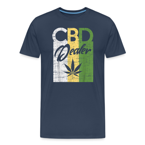 CBD Dealer - Herren Cannabis T-Shirt - Navy