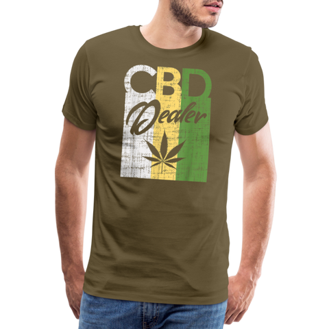 CBD Dealer - Herren Cannabis T-Shirt - Khaki