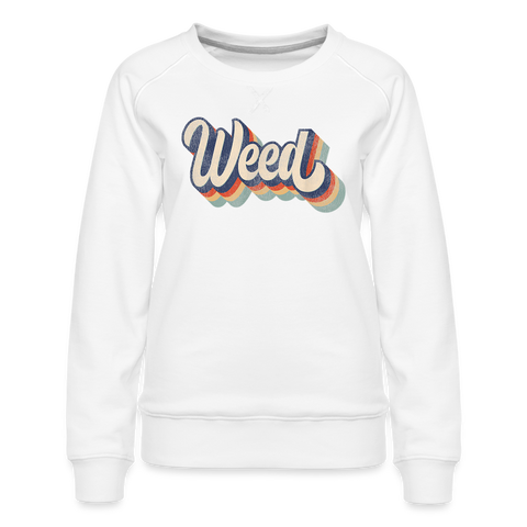 Weed - Damen Cannabis Pullover - weiß