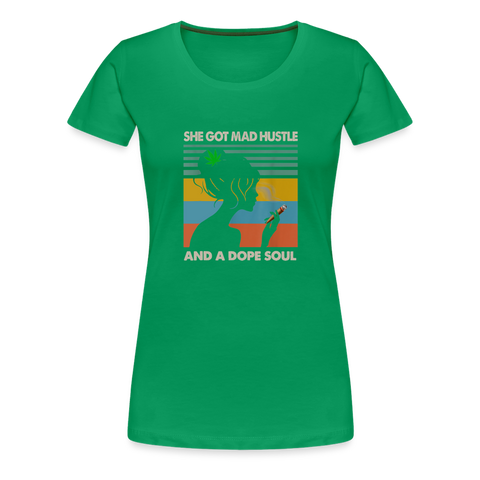 Hustle - Damen Cannabis T-Shirt - Kelly Green