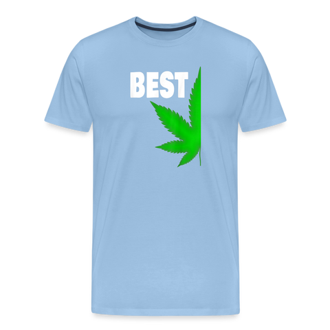 Best-Buds - Herren Cannabis Partner-Shirt - Sky