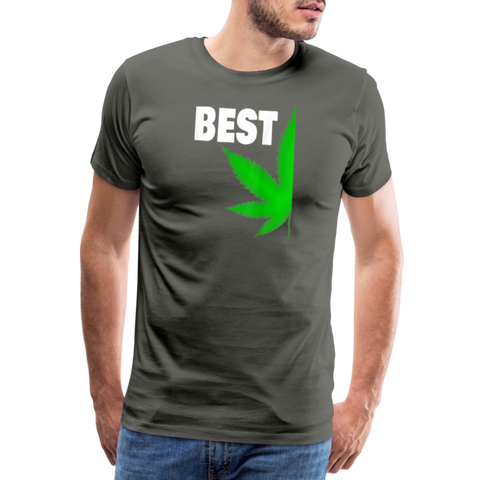 Best-Buds - Herren Cannabis Partner-Shirt - Asphalt