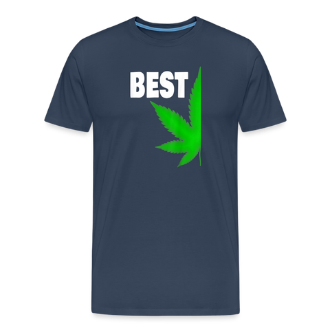 Best-Buds - Herren Cannabis Partner-Shirt - Navy
