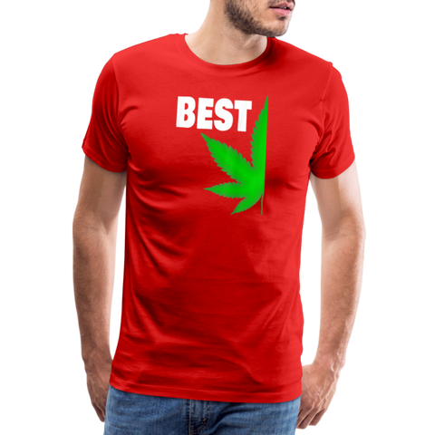 Best-Buds - Herren Cannabis Partner-Shirt - Rot