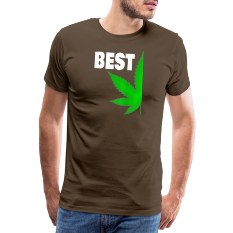 Best-Buds - Herren Cannabis Partner-Shirt - Edelbraun