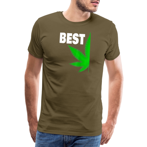 Best-Buds - Herren Cannabis Partner-Shirt - Khaki
