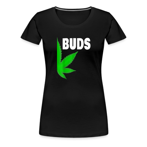 Best-Buds - Damen Cannabis Partner-Shirt - Schwarz