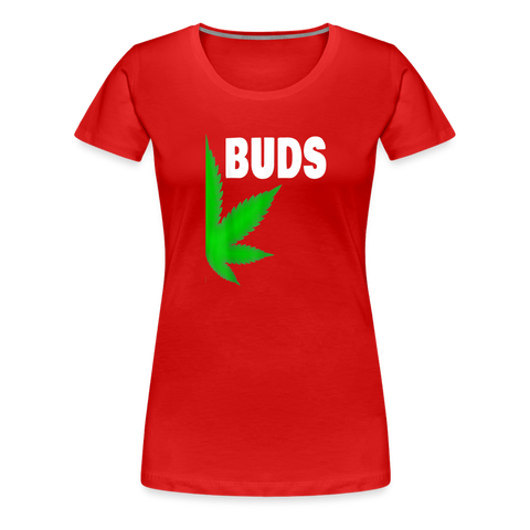 Best-Buds - Damen Cannabis Partner-Shirt - Rot