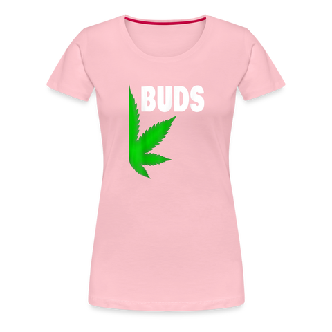 Best-Buds - Damen Cannabis Partner-Shirt - Hellrosa